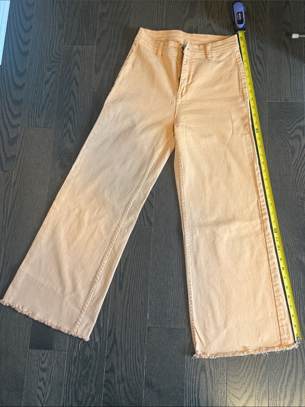 Women’s Peach Wide-Leg Jeans